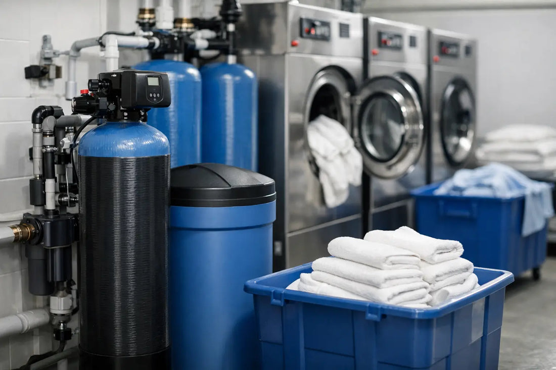 Installer un adoucisseur eau blanchisserie