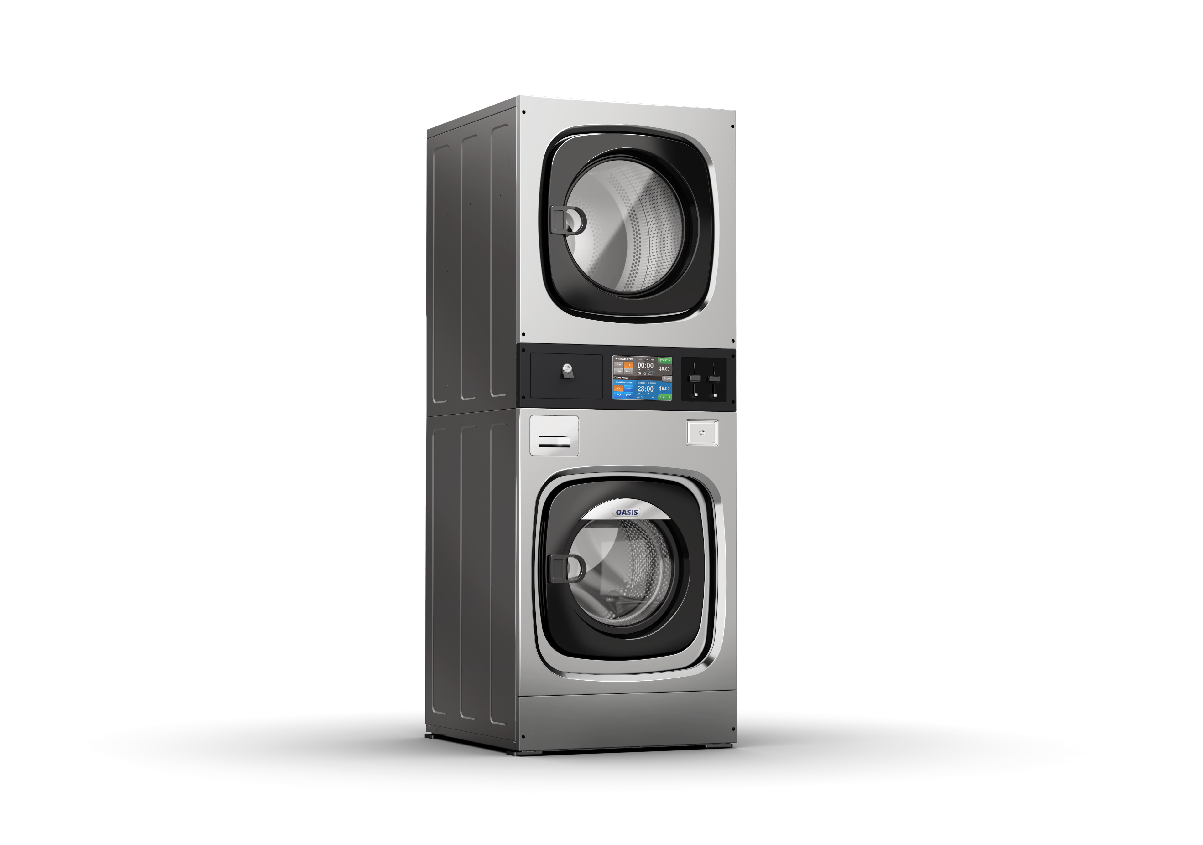 XH Machine lave-linge, sèche-linge superposés 10KG et 15KG