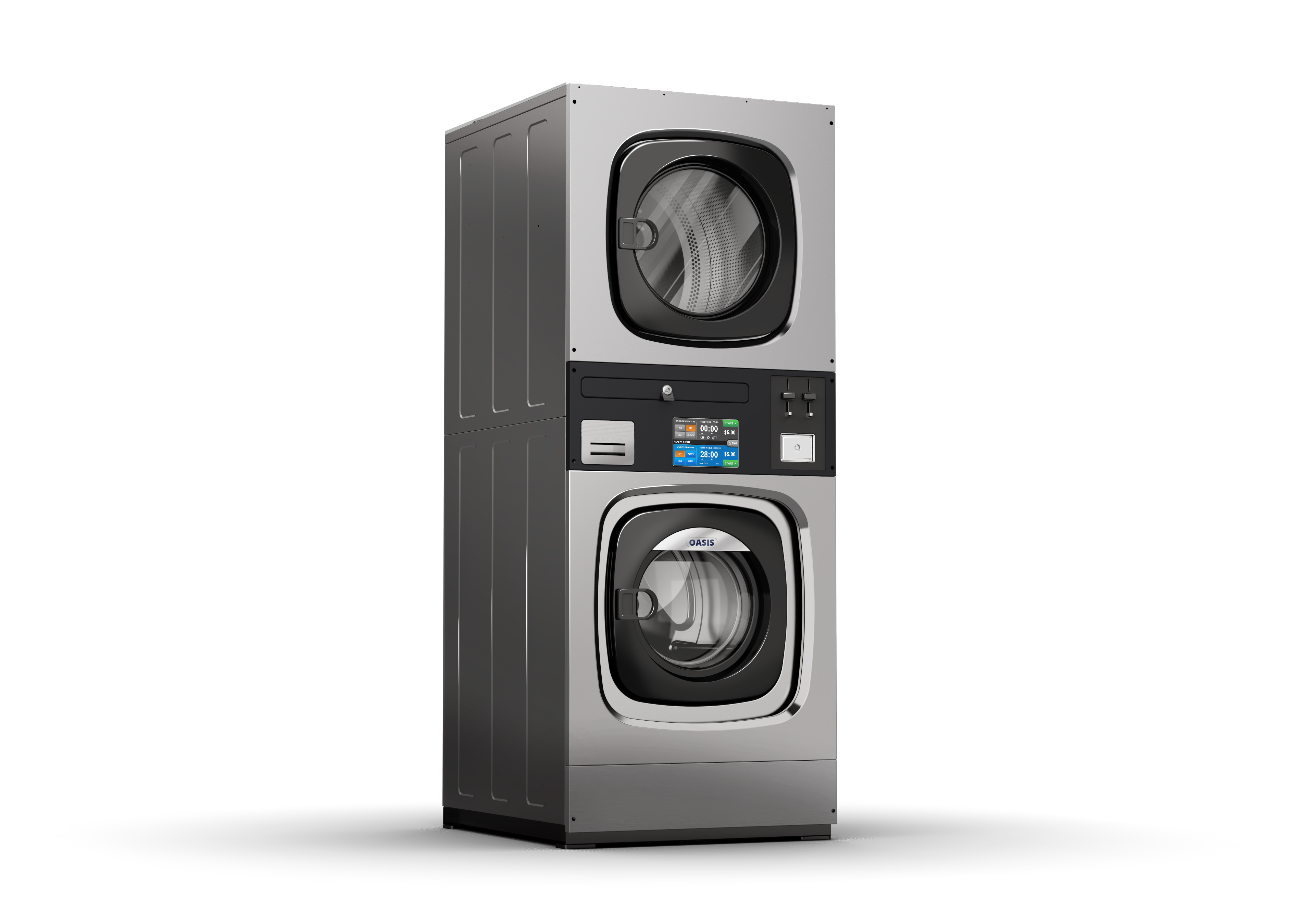 XH Machine lave-linge, sèche-linge superposés 10KG et 15KG